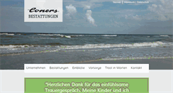 Desktop Screenshot of coners-bestattungen.de