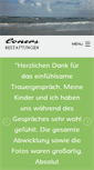 Mobile Screenshot of coners-bestattungen.de